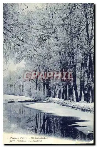 Cartes postales Paysage d&#39hiver