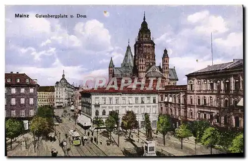 Cartes postales Mainz Gutenbergplatz u Dom