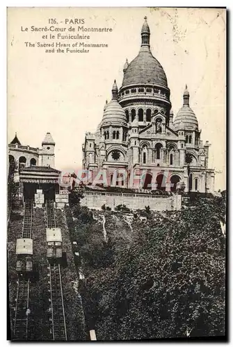 Ansichtskarte AK Paris Le Sacre Coeur De Montmartre et le Funiculaire