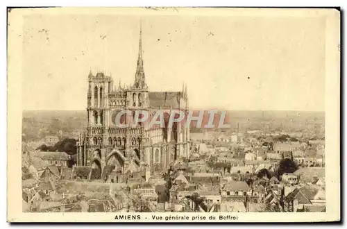 Cartes postales Amiens Vue Generale Prise du Beffroi