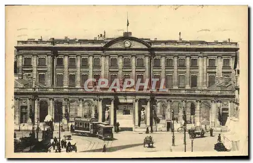 Ansichtskarte AK Bordeaux L&#39Hotel De Ville Tramway