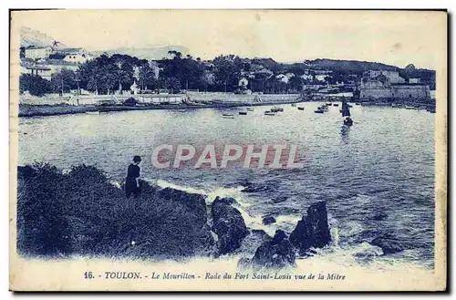 Ansichtskarte AK Toulon Le Mourillon Rade Du Fort Saint Louis Vue De La Mitre