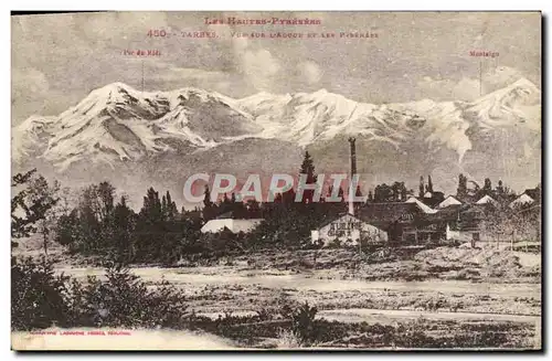 Cartes postales Les Hautes Pyrenees Tarbes Vue Sur l'Adour et les Pyrenees