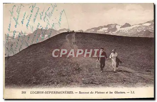 Cartes postales Luchon Superbagneres Sommet Du Plateau Et Les Glaciers