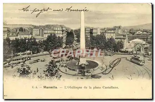 Cartes postales Marseille L&#39Obelique De La Place Castellane