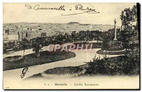 Cartes postales Marseille Jardin Bonaparte