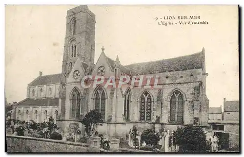 Cartes postales Lion Sur Mer L&#39Eglise Vue d&#39ensemble