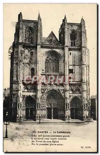 Cartes postales Nantes La Cathedrale