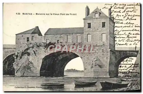 Cartes postales Nantes Maisons Sur Le Vieux Pont De Pirmil