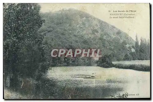 Cartes postales Les Bords De L&#39Orne Harcourt Le Mont Saint Gaillard Canoe