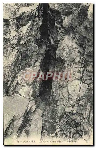 Cartes postales Falaise La Grotte Aux Fees