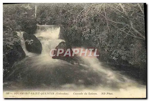 Ansichtskarte AK Sousmont Saint Quentin Cascade Du Laison