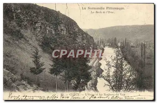 Cartes postales Les Bords De l&#39Orne Clecy L&#39Orne Et Les Rochers Du Vay