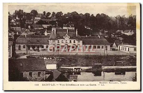 Cartes postales Saint Lo Vue Generale Sur La Gare