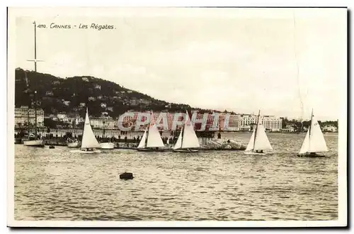 Ansichtskarte AK Cannes Les Regates Bateaux