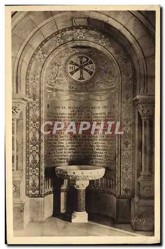 Cartes postales Paris Basilique Du Sacre Coeur De Montmartre Un Benitier