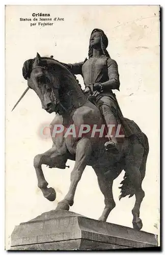 Cartes postales Orleans Statue De Jeanne d'Arc Par Foyatier