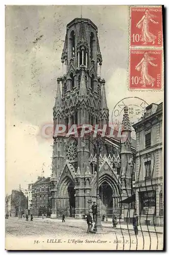 Cartes postales Lille L&#39Eglise Sacre Coeur