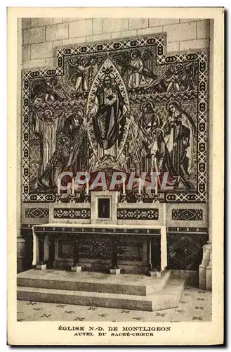 Cartes postales Eglise N D De Montligeon Autel Du Sacre Choeur
