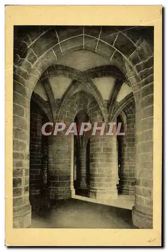 Cartes postales Abbaye Du Mont Saint Michel Crypte Des Gros Piliers