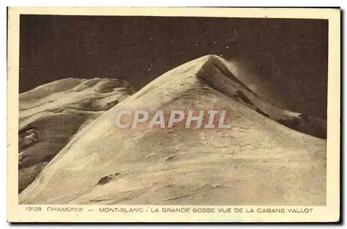 Cartes postales Chamonix Mont Blanc La Grande Bosse Vue De La Cabane Vallot