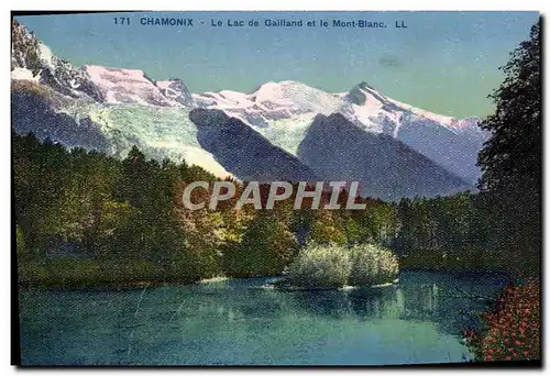 Cartes postales Chamonix Le Lac De Gailland Et Le Mont Blanc