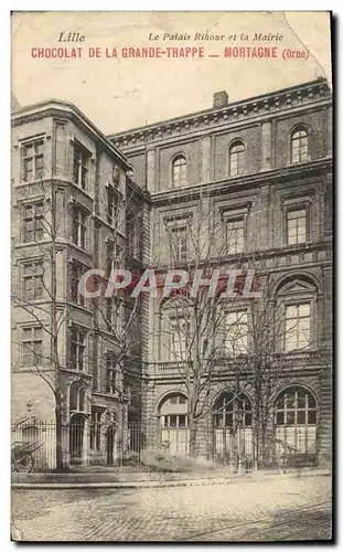 Cartes postales Le Palais Rihour Et La Mairie Chocolat De La Grande Trappe Mortagne