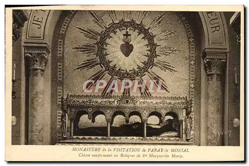 Cartes postales Monastere De La Visitation De Paray Le Monial Chasse Renfermant Les Reliques De Ste Marguerite M