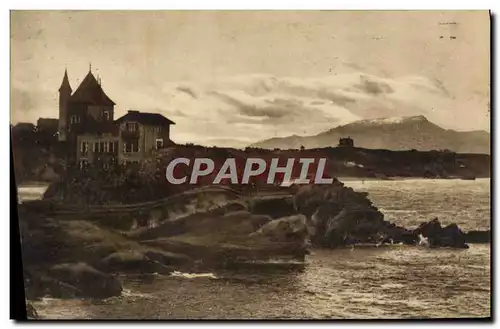 Ansichtskarte AK Biarritz Chateau Basque Et La Rhune