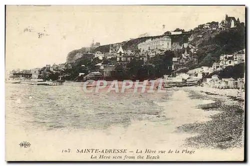 Cartes postales Sainte Adresse La Heve Vue De La Plage