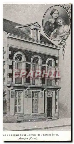 Cartes postales Maison ou Naquit Soeur Therese De l'Enfant Jesus Alencon
