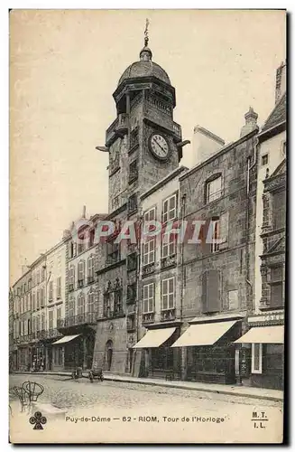 Cartes postales Riom Tour De l&#39Horloge