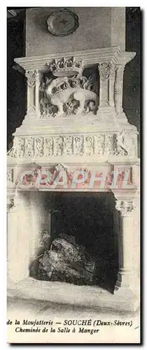 Cartes postales Chateau De La Moujatterie Souche Cheminee De La Salle A Manger
