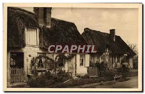 Ansichtskarte AK La Douce France Normandie Vieilles Maisons Aux Toits De Chaume