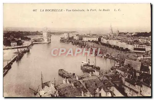 Cartes postales La Rochelle Vue Generale Le Port La Rade