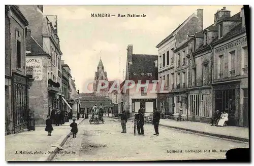 Cartes postales Mamers Rue Nationale