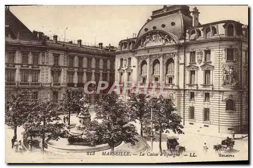 Ansichtskarte AK Marseille La Caisse d&#39Epargne