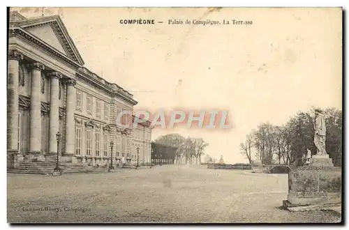 Ansichtskarte AK Compiegne Palais De Compiegne La Terrasse