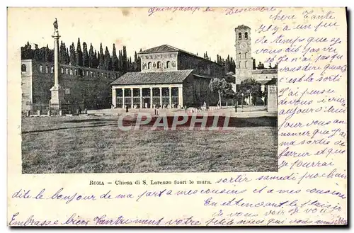 Ansichtskarte AK Roma Chiesa Di S Lorenzo Fuori Le Mura