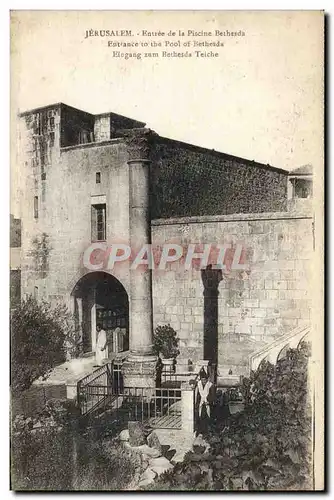 Ansichtskarte AK Jerusalem entree De la Piscine Bethesda