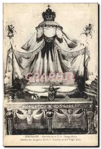 Cartes postales Jerusalem Nativite De La TS Vierge Marie
