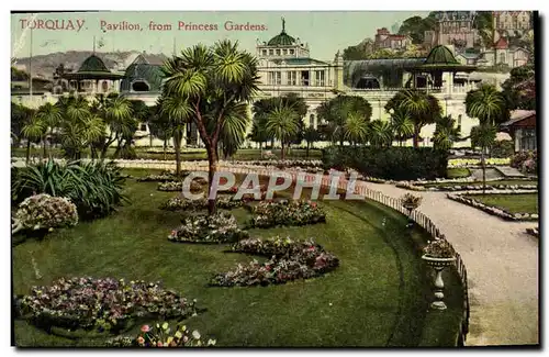 Ansichtskarte AK Torquay Pavillon From Princess Gardens