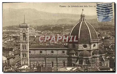 Ansichtskarte AK Firenze La Cattedrale Pista Dalla Torre Del