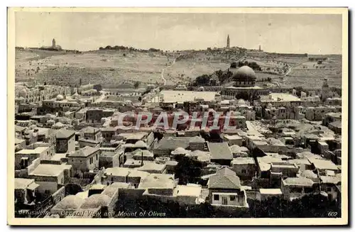 Cartes postales Jerusalem General View And Mount Of Olives