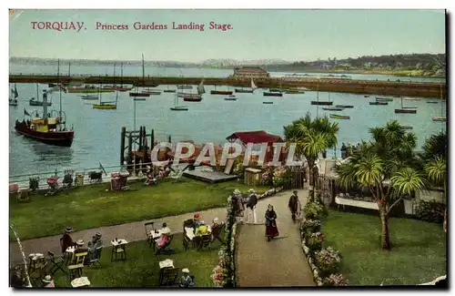 Ansichtskarte AK Torquay Princess Gardens Landing Stage