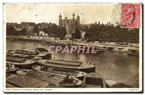 Cartes postales The Tower Of London From The Thames