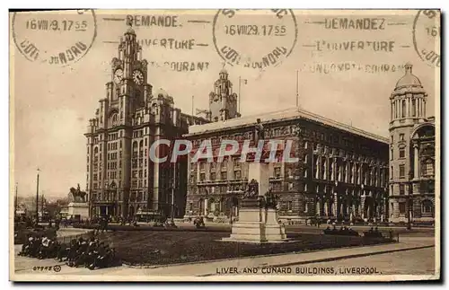 Ansichtskarte AK Liver And Cunard Buildings Liverpool