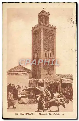 Cartes postales Marrakech Mosquee Ben Salah