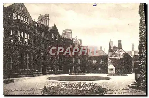 Cartes postales Oxford Brasenose College