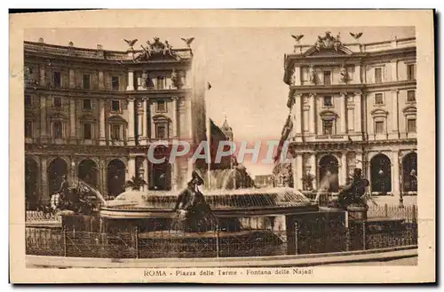 Cartes postales Roma Plazza Delle Terme Fontana Deile Najadi